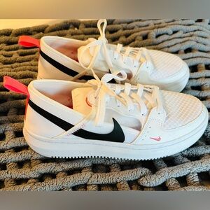 Womens 9.5 Nike Court Vision Alta White Sea Coral Like New